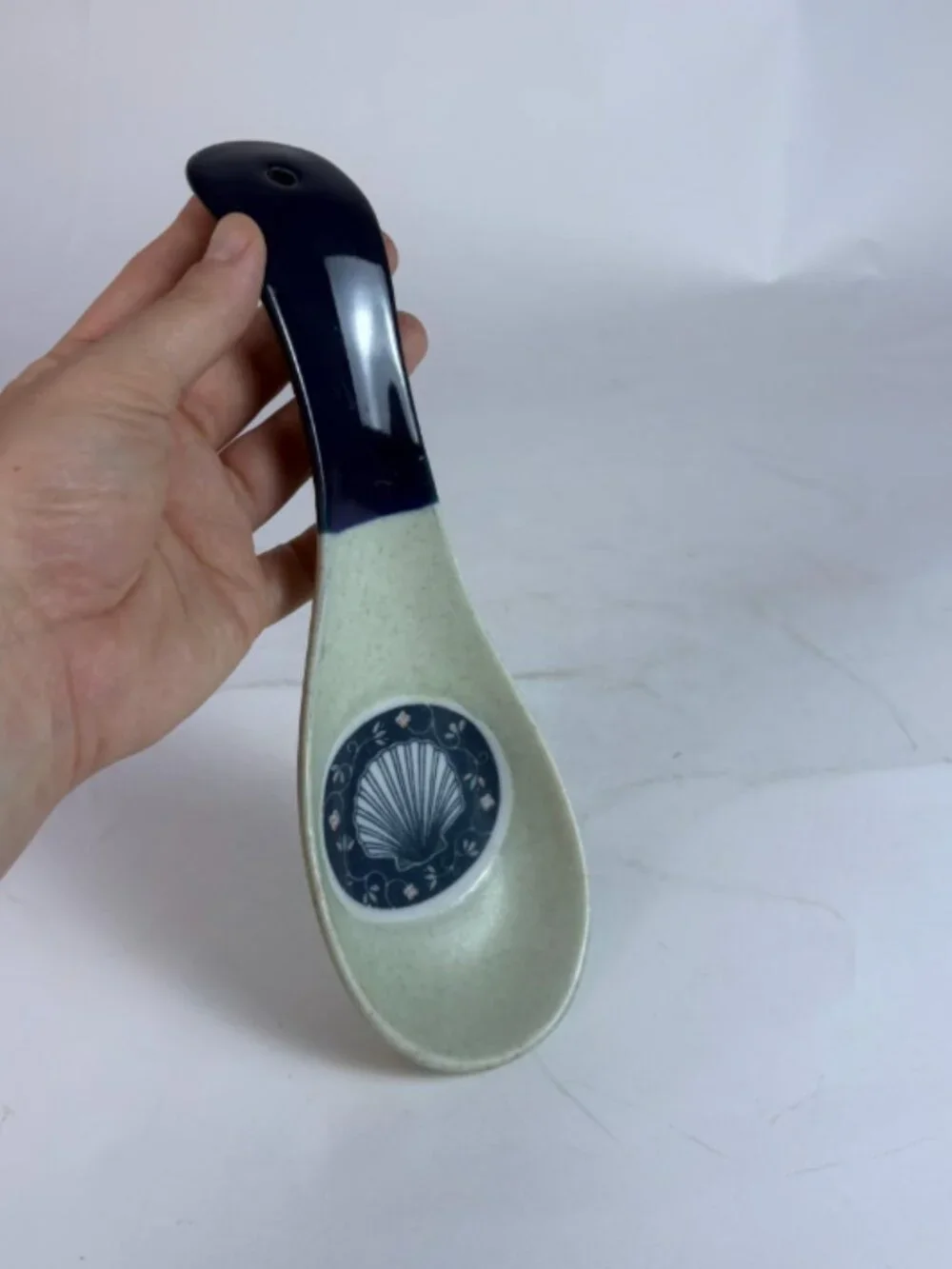 Vintage Otagiri Sea Shell Ocean Stoneware Spoon Rest – Coastal Nautical Kitchen